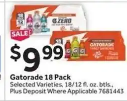 Stop&Shop Gatorade 18 Pack offer