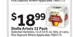 Stop&Shop Stella Artois 12-Pack offer