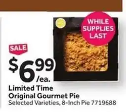 Stop&Shop Original Gourmet Pie offer