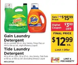 ShopRite Tide Laundry Detergent offer