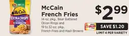 ShopRite McCain French Fries offer