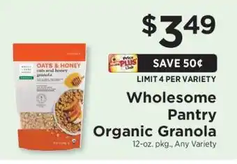 ShopRite Wholesome Pantry Organic Granola offer