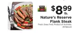 ShopRite Nature's Reserve Flank Steak offer