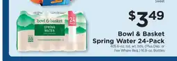 ShopRite Bowl & Basket Spring Water 24-Pack offer