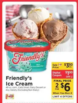 ShopRite Friendly's Ice Cream offer