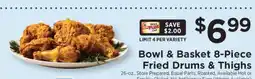 ShopRite Bowl & Basket 8-Piece Fried Drums & Thighs offer