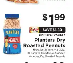 ShopRite Planters Dry Roasted Peanuts offer