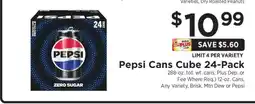 ShopRite Pepsi Cans Cube 24-Pack offer