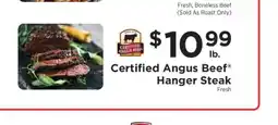 ShopRite Certified Angus Beef Hanger Steak offer