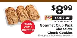 ShopRite Gourmet Club Pack Chocolate Chunk Cookies offer