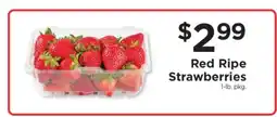 ShopRite Red Ripe Strawberries offer