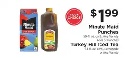 ShopRite Minute Maid Punches / Turkey Hill Iced Tea offer