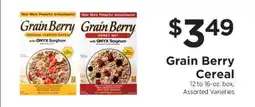 ShopRite Grain Berry Cereal offer