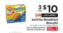 ShopRite belVita Breakfast Biscuits offer