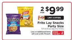 ShopRite Frito Lay Snacks Party Size offer