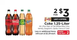 ShopRite Coke 1.25-Liter offer