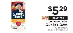ShopRite Quaker Oats offer