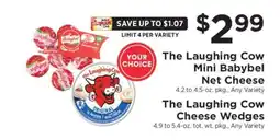 ShopRite The Laughing Cow Mini Babybel Net Cheese / The Laughing Cow Cheese Wedges offer