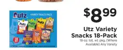 ShopRite Utz Variety Snacks 18-Pack offer