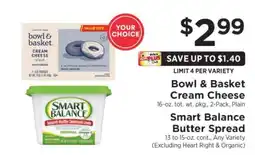 ShopRite Bowl & Basket Cream Cheese offer