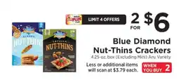ShopRite Blue Diamond Nut-Thins Crackers offer
