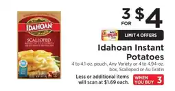 ShopRite Idahoan Instant Potatoes offer