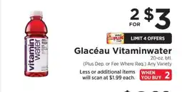 ShopRite Glaceau Vitaminwater offer