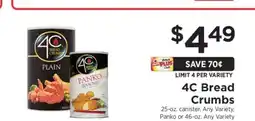 ShopRite 4C Bread Crumbs offer