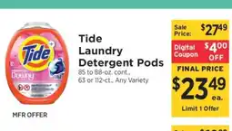 ShopRite Tide Laundry Detergent Pods offer
