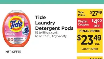 ShopRite Tide Laundry Detergent Pods offer