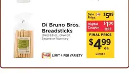 ShopRite Di Bruno Bros. Breadsticks offer