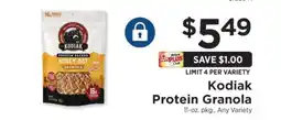 ShopRite Kodiak Protein Granola offer