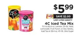 ShopRite 4C Iced Tea Mix offer