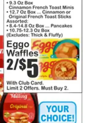 Almonte's Food Dynasty Marketplace Eggo Waffles offer