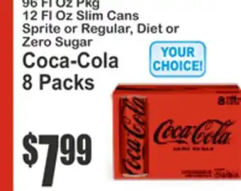 Almonte's Food Dynasty Marketplace Coca-Cola 8 Packs offer