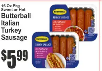 Almonte's Food Dynasty Marketplace Butterball Italian Turkey Sausage offer