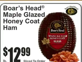 Almonte's Food Dynasty Marketplace Boar's Head Maple Glazed Honey Coat Ham offer