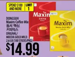 Hmart DONGSUH Maxim Coffee Mix offer