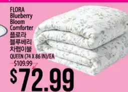 Hmart FLORA Blueberry Bloom Comforter offer