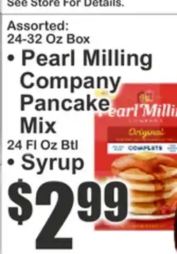 Food Universe Assorted: 24-32 Oz Box • Pearl Milling Company Pancake Mix • Syrup offer