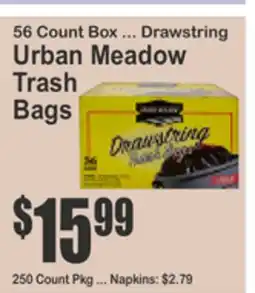 Food Universe 56 Count Box ... Drawstring Urban Meadow Trash Bags offer