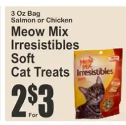 Food Universe Meow Mix Irresistibles Soft Cat Treats offer