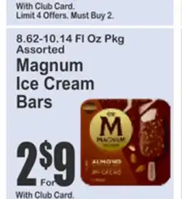 Food Universe 8.62-10.14 FL Oz Pkg Assorted Magnum Ice Cream Bars offer
