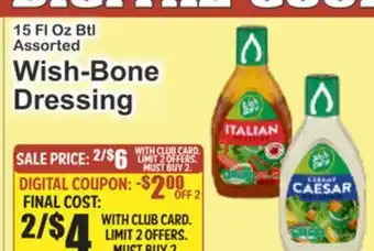 Food Universe Wish-Bone Dressing offer