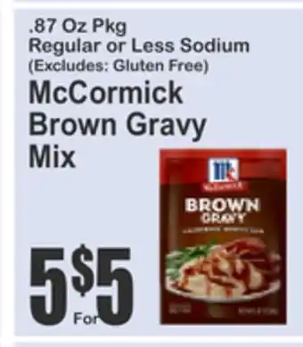Food Universe McCormick Brown Gravy Mix offer