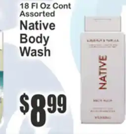 Food Universe 18 FL Oz Cont Assorted Native Body Wash offer