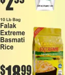 Food Universe 10 Lb Bag Falak Extreme Basmati Rice offer