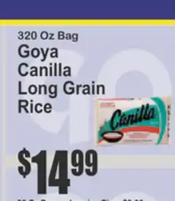Food Universe 320 Oz Bag Goya Canilla Long Grain Rice offer
