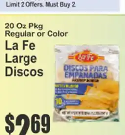 Food Universe La Fe Large Discos offer