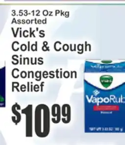 Food Universe Vick's Cold & Cough Sinus Congestion Relief offer